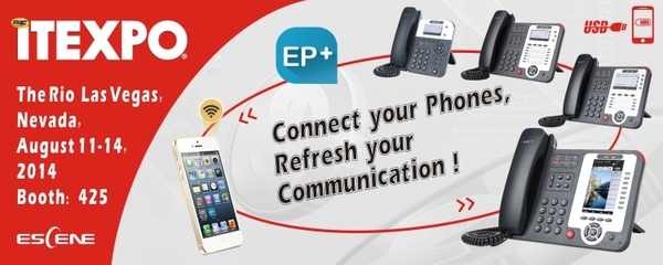 億景,將攜最新IP話機(jī)通信助理軟件EP+亮相ITEXPO West 2014 in Las Vegas